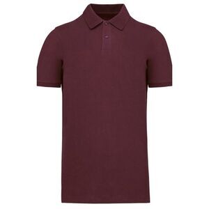 Kariban Mens Pique Natural Polo Shirt / Wine